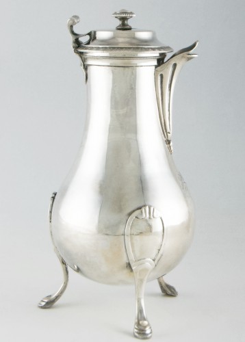 Antiquités - Paris 1798 to 1809 Late 18th century solid silver coffee pot by JPN BIBRON