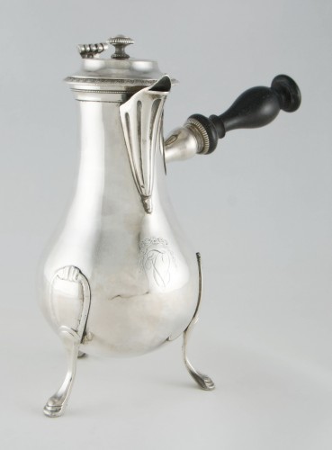 Antiquités - Paris 1798 to 1809 Late 18th century solid silver coffee pot by JPN BIBRON