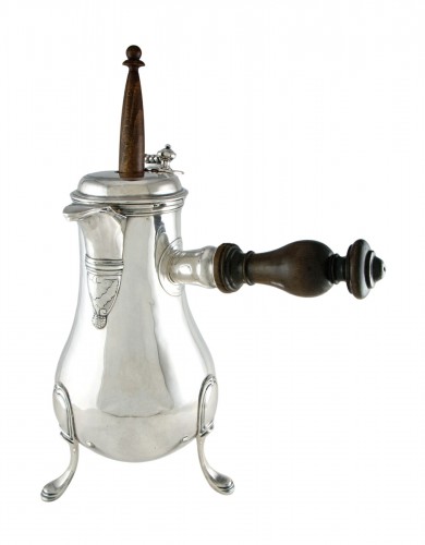 Importante chocolatière Louis XV en argent massif par VÉALLE, Paris 1758-1759