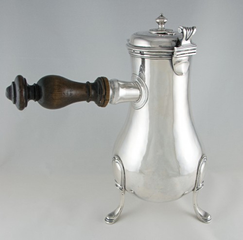 mportant Louis XV Solid Silver Chocolate Pot by VÉALLE, Paris 1758-1759 - Louis XV