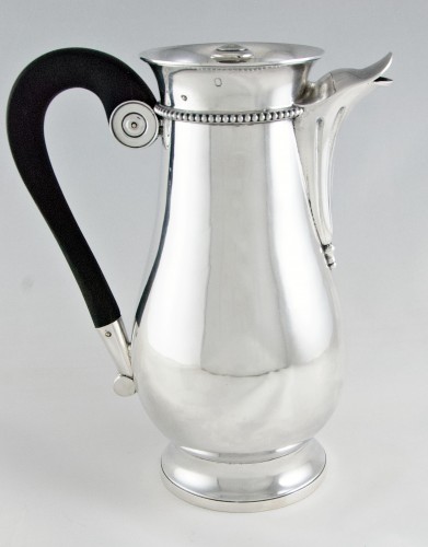 Antiquités - Empire Period Sterling Silver Coffee Pot By J.B.S. LEFRANC, Paris, 1809–181