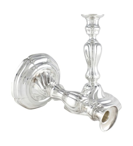 Puiforcat – Paire de flambeaux en argent massif