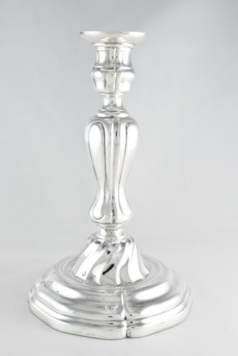 Puiforcat – Paire de flambeaux en argent massif - Argenterie et Arts de la table Style 