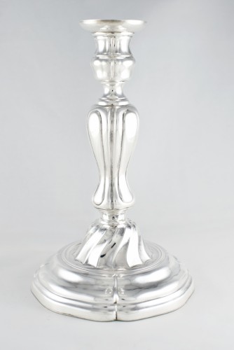 Puiforcat – Paire de flambeaux en argent massif - Baptiste Jamez Fine Arts