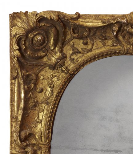 Louis XV giltwood frame mounted as a mirror - 