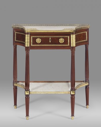Louis XVI period table console in mahogany  - Furniture Style Louis XVI