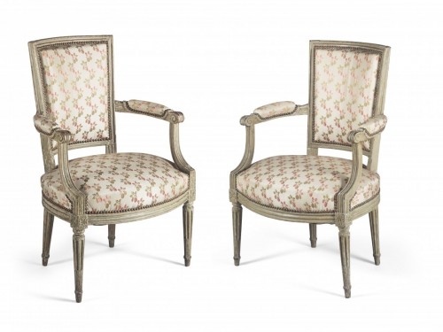 Paire of armchairs, France, Louis XVI period