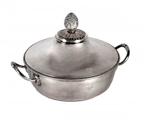 Antique French Sterling Silver Vegetable Dish, by MASSON, Paris 1798-1809