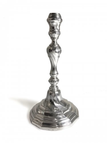 Silver candlestick, XVIIIth century, North of France