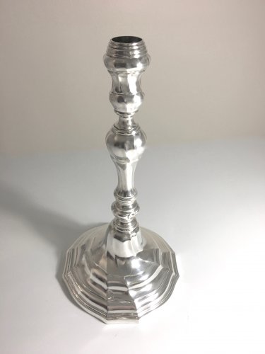 Antique Silver  - Silver candlestick, XVIIIth century, North of France