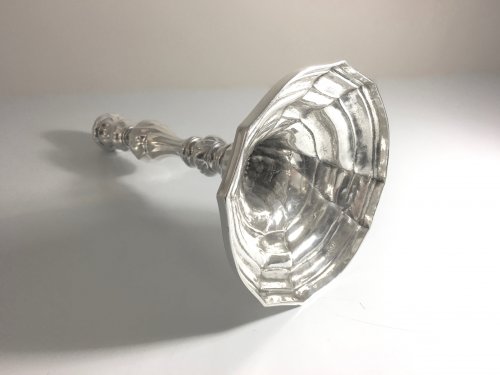 18th century - Silver candlestick, XVIIIth century, North of France