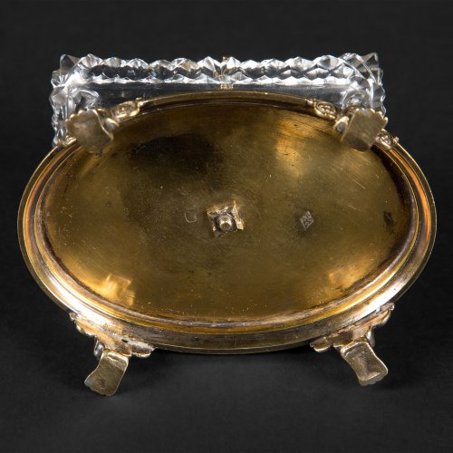 Paire de salerons en cristal et vermeil par LEGAY et LEGRAND, époque Restauration - Baptiste Jamez
