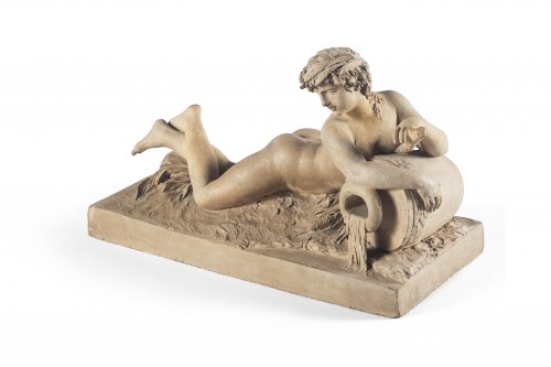 Allégorie d'un fleuve - Attribuée à Pierre-Joseph Michel (1737-1812) - Sculpture Style Louis XVI