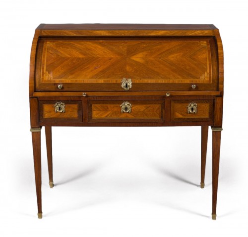 Cylinder desk stamped M. OHNEBERG, Louis XVI period (18th century)