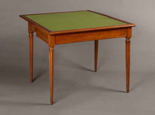 Game table by Étienne AVRIL, Louis XVI period - Furniture Style Louis XVI