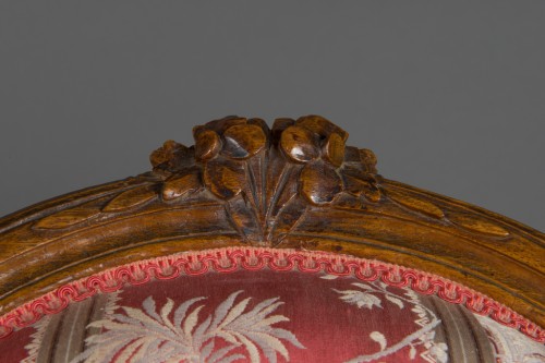 Pair of cabriolet armchairs, France, Transition style, 18th century period - Seating Style Transition