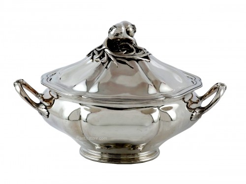  Soup tureen, sterling silver, by Debain &amp; Flamant (1864-74) Louis XV style