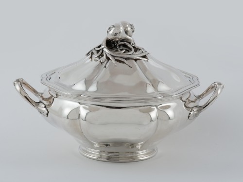 Soupière argent massif par Debain & Flamant, Paris 1864-1874 - Argenterie et Orfèvrerie Style 