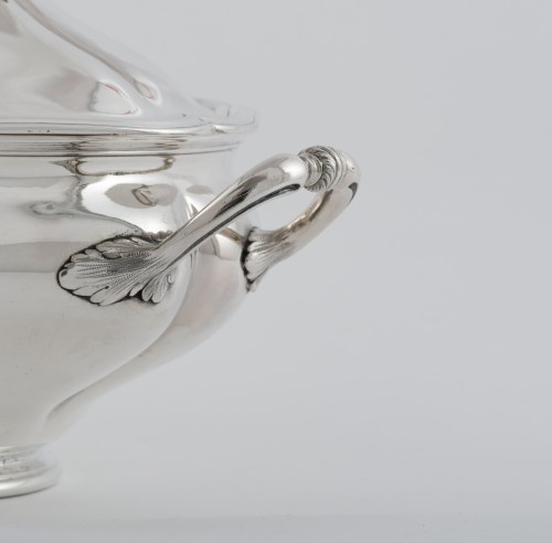  Soup tureen, sterling silver, by Debain &amp; Flamant (1864-74) Louis XV style - 