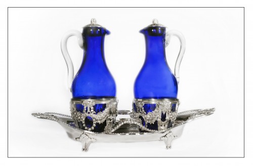 Louis XVI - Vinegar cruet in sterling silver by Ange-Jacques MASSÉ, Paris, 18th century