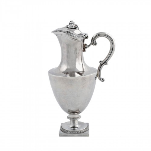 Travel ewer in solid silver by L.-J. Milleraud-Bouty, Paris, 18th century