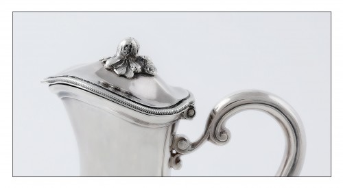 18th century - Travel ewer in solid silver by L.-J. Milleraud-Bouty, Paris, 18th century