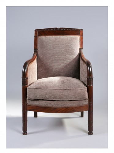 French mahogany bergere, Retour d’Égypte style, Consulat/Empire period - Seating Style Empire