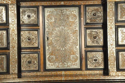 Mobilier Bureau et Secrétaire - Important bureau à gradin d'après un modèle de André-Charles Boulle, Paris, XIXe