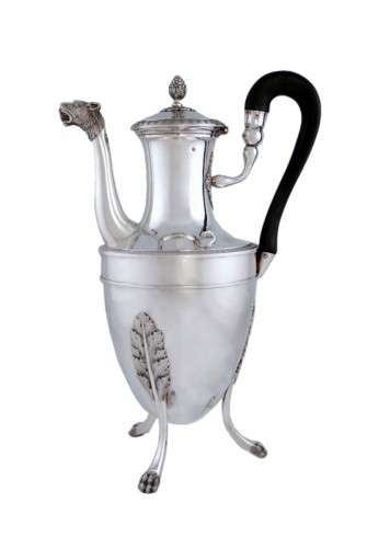 Silver tea pot with panther head, Paris 1798, goldsmith Antoine Guillemin