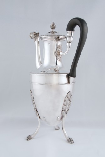 silverware & tableware  - Silver tea pot with panther head, Paris 1798, goldsmith Antoine Guillemin