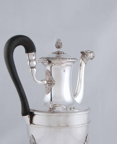 Verseuse à tête de panthère en argent massif, Paris 1798, par Antoine Guillemin - Baptiste Jamez Fine Arts