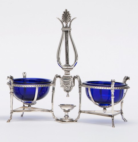 silverware & tableware  - Marc Jacquart - Pair of Empire salt cellars, Paris 1798-1809