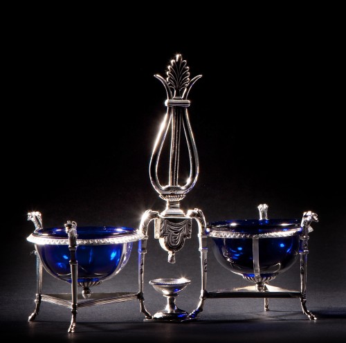 19th century - Marc Jacquart - Pair of Empire salt cellars, Paris 1798-1809