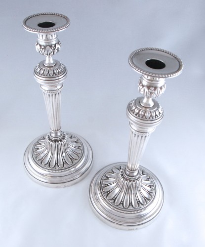 Odiot Paris - Large pair of Louis XVI candelsticks  - 