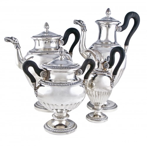 Cardeilhac Paris - tea coffee service in solid silver