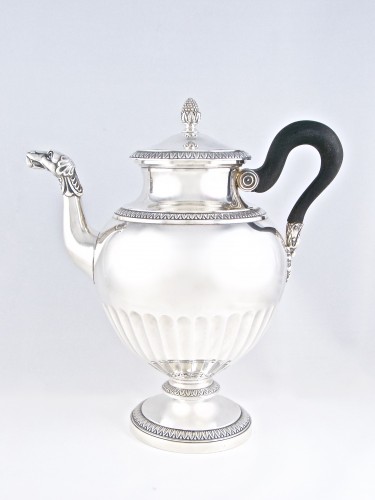 Cardeilhac Paris - tea coffee service in solid silver - silverware & tableware Style 