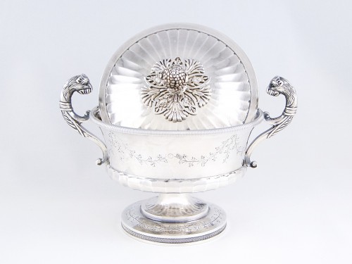 Antiquités - Pierre Chauvin - Covered cup, Paris 1798-1809, sterling silver