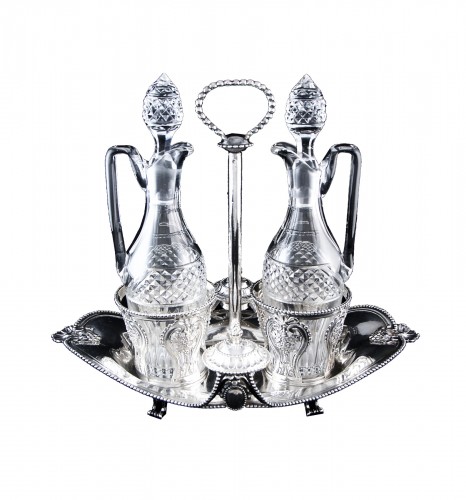 Charpenat – Vinegar cruet Paris 1783, Louvre model - Saint-Louis decanters