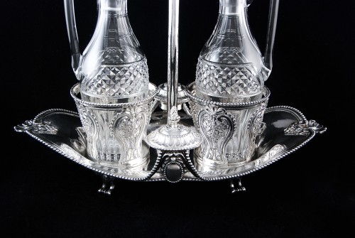 Antique Silver  - Charpenat – Vinegar cruet Paris 1783, Louvre model - Saint-Louis decanters