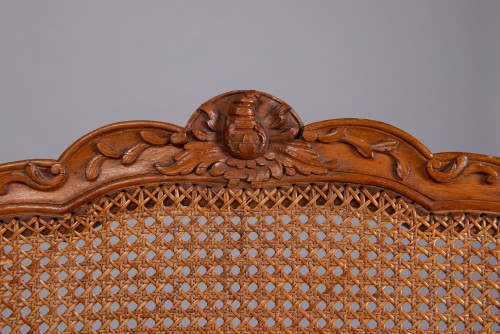18th century - French Regence caned armchair attributed to J.B. Cresson, 18th century