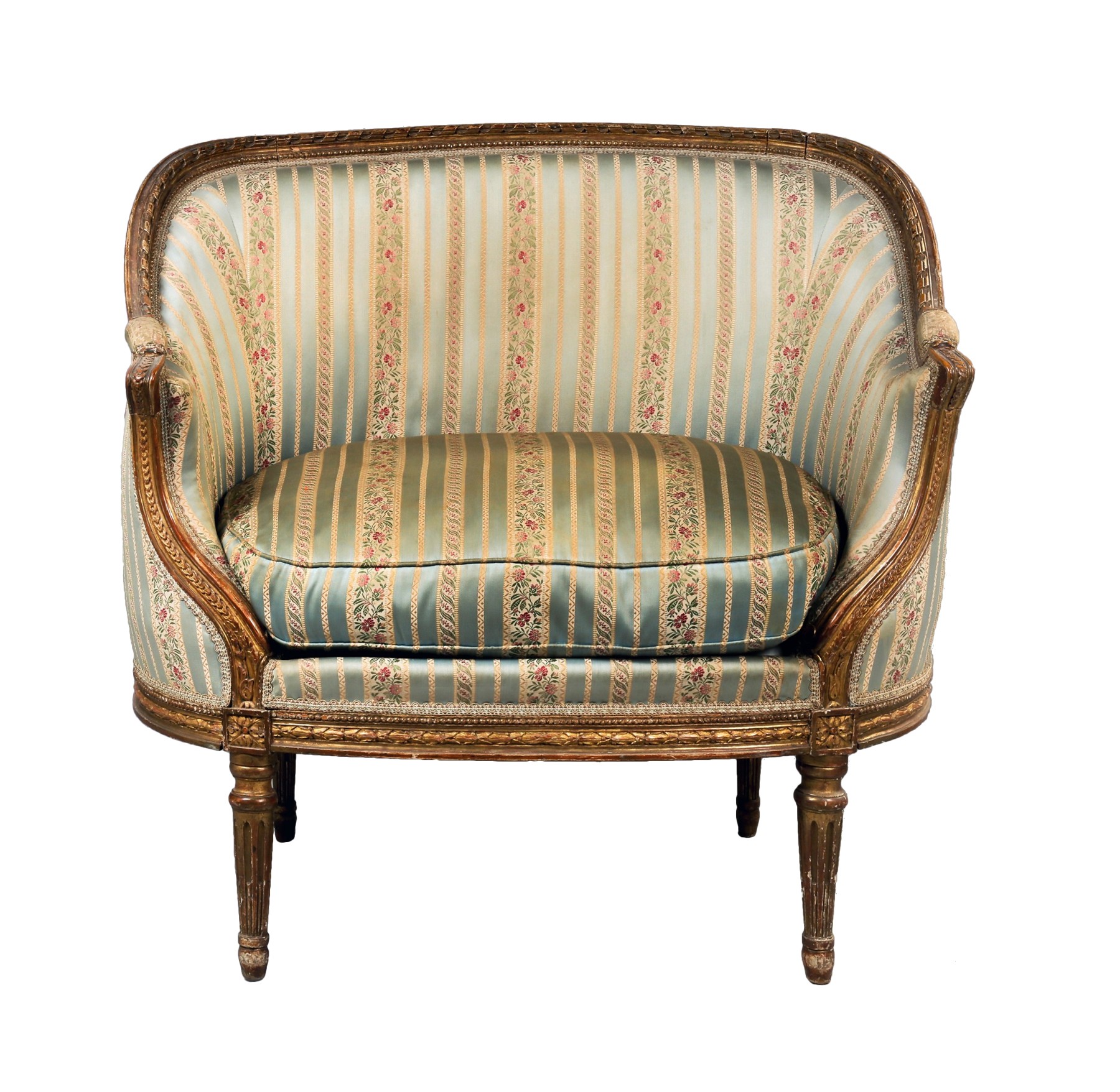 Antique Louis XVI style settee.