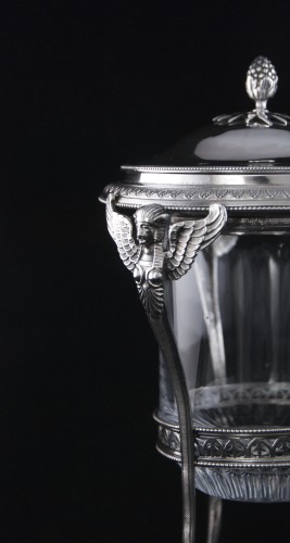 Empire Silver drageoir &quot;en athénienne&quot;, &quot;retour d’Egypte&quot;, Paris 1798-1809 - Antique Silver Style Empire