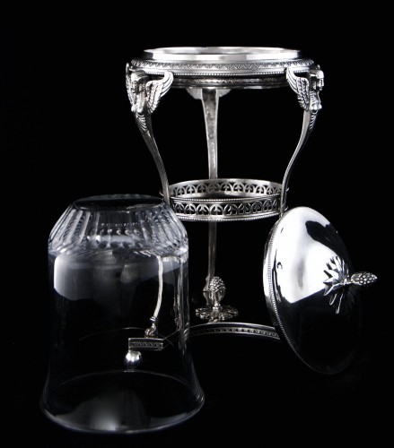 19th century - Empire Silver drageoir &quot;en athénienne&quot;, &quot;retour d’Egypte&quot;, Paris 1798-1809