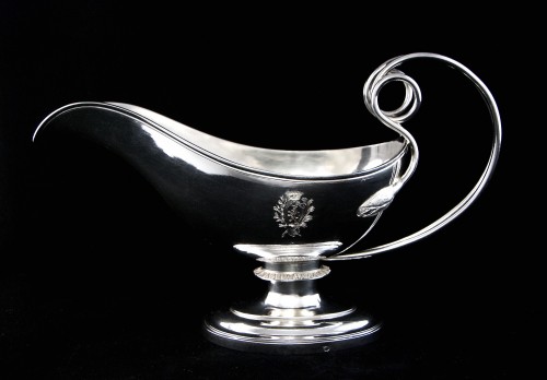 1819-1838 – French sauceboat in solid silver, Louis XVIII period - Antique Silver Style Restauration - Charles X