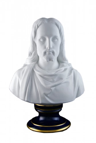 Manufacture Nationale de Sèvres - Bust of Christ in porcelain, c. 1874