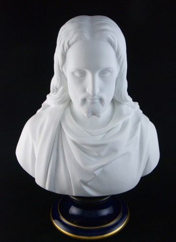 Manufacture Nationale de Sèvres - Bust of Christ in porcelain, c. 1874 - Porcelain & Faience Style Napoléon III