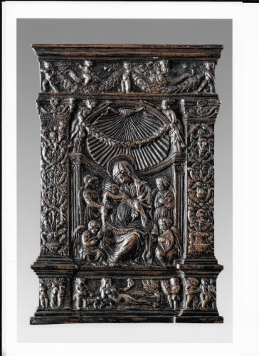 Madonna col Bambino, angeli e la storia di Adamo ed Eva ca. 1450 - 