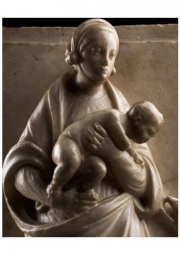 Sculpture  - Virgin and Child with a Lamb, circa 1510