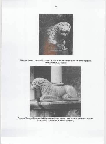 Antiquités - Pair of stylobate lions, Sculptor of the &#039;Piacenza School&#039;  circa 1170 