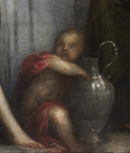 17th century - The fall of the golden apple at the table of the Gods, attributed to Sante Peranda (1566-639) 